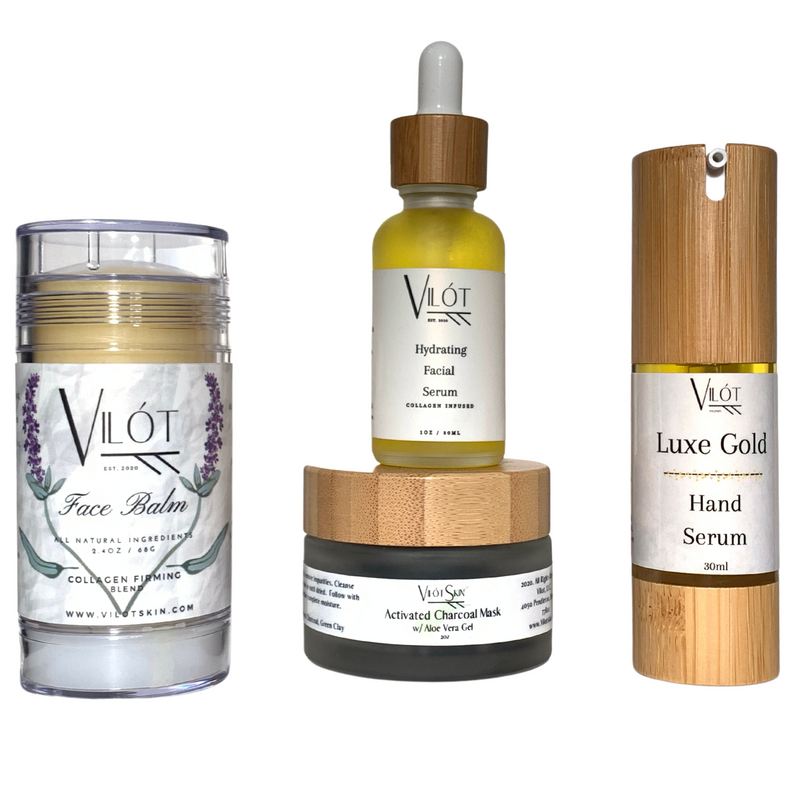 Vilot Skin Hormone Friendly Rejuvenation Kit for Deep Cleanse, Hydrating Glow & Glass Skin for All ages, all skin complexions & skin combinations